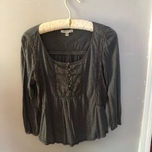 American eagle 3/4 quarter top